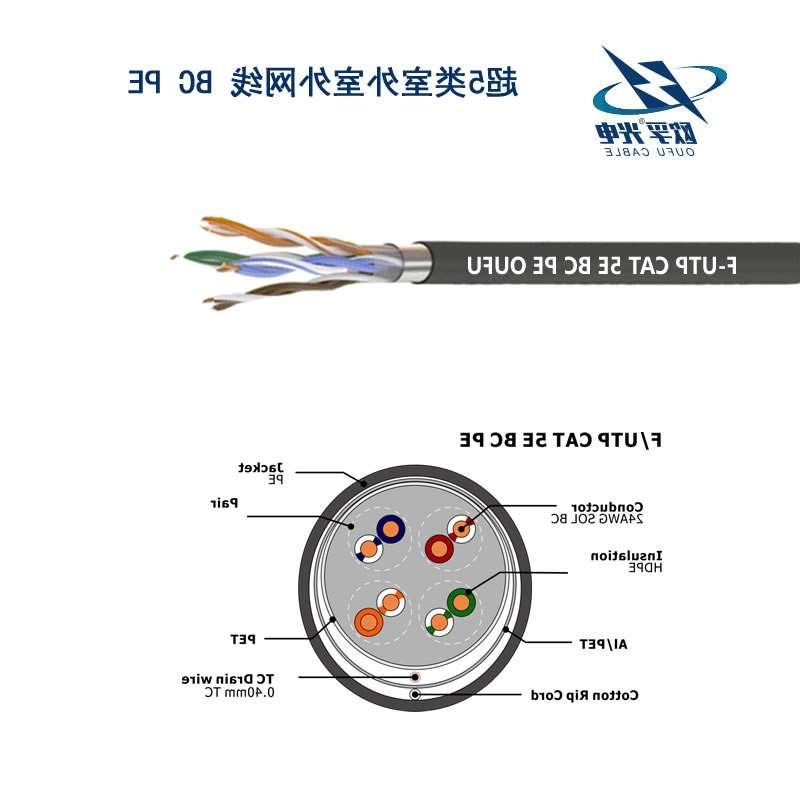 河东区F/UTP超五类4对屏蔽室外电缆(24AWG)
